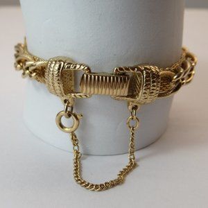 Vintage 1940's Goldette NY Bracelet - Signed
